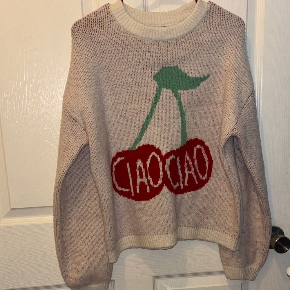 Cherry Graphic Sweater
